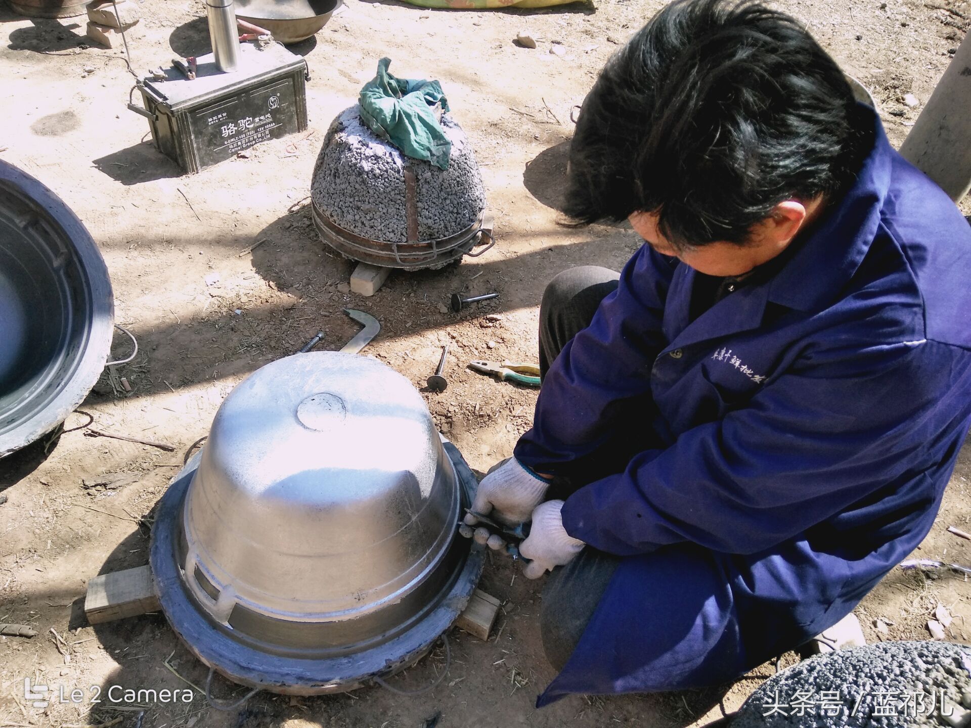 农村倒锅创意手艺,农村传统手艺倒铝锅视频