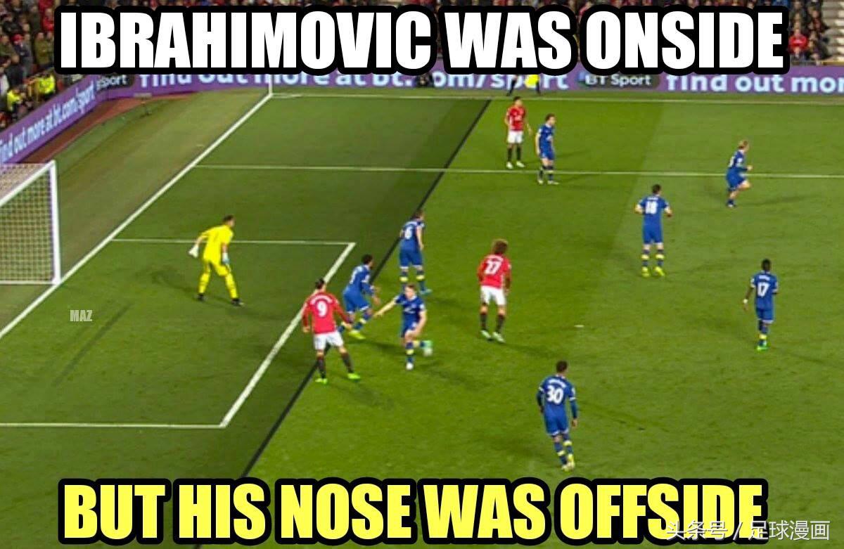 足球漫画：和平使者曼联的第9场平局与伊布的鼻子