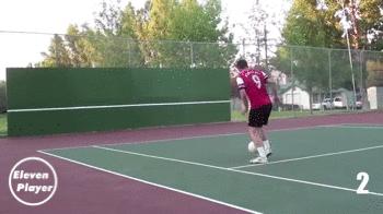 足球爱好者福利：十种练习射门的踢墙方法