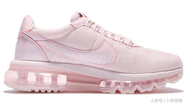少女心开始爆发,樱花粉气垫球鞋