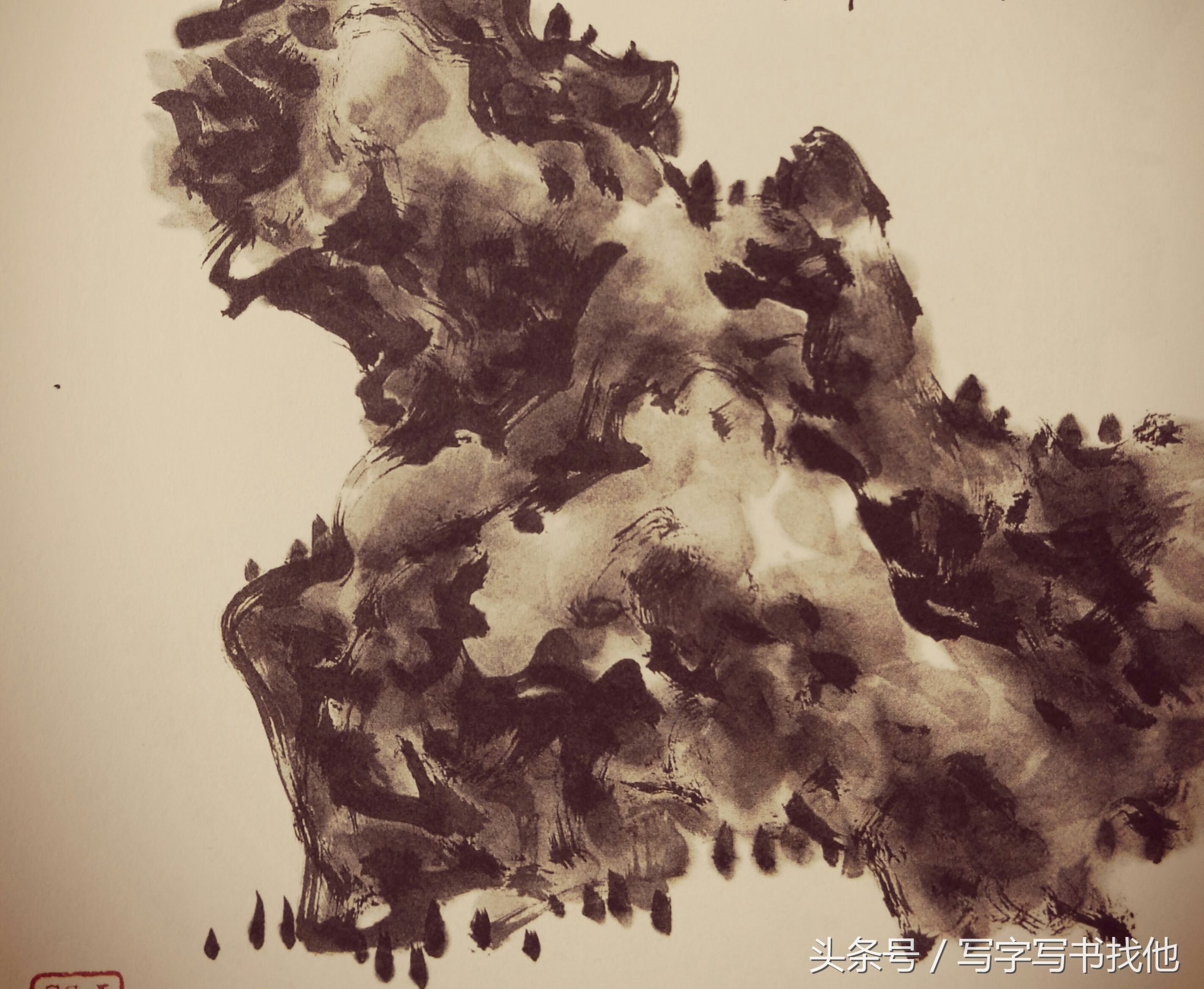 画湖石的每个步骤和技巧以及注意事项，全在这里