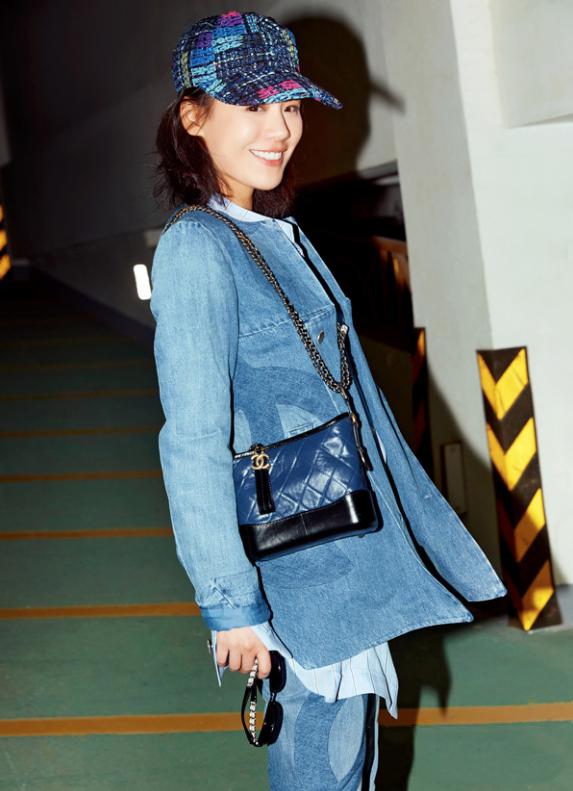 张翰热巴娜扎红裙撞衫,撞衫牛仔外套