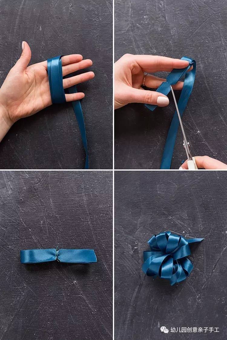 丝带蝴蝶结打法幼儿手工,幼儿蝴蝶结手工制作发饰