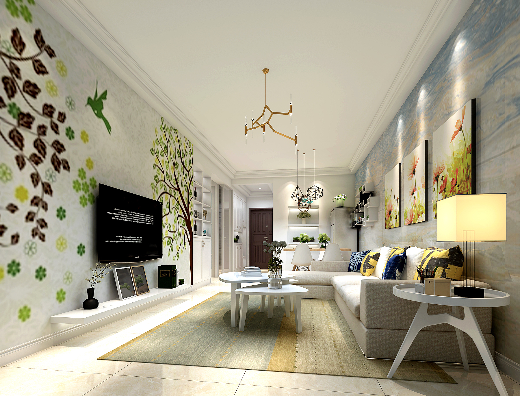 南昌象湖恒大80平方住宅装修,南昌万科华侨城5期装修方案