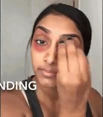 奇葩美妆黑科技,黑眼圈美妆视频教程