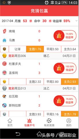 彩王大发神威3连红金辰推荐12中10半年收益率近35倍！