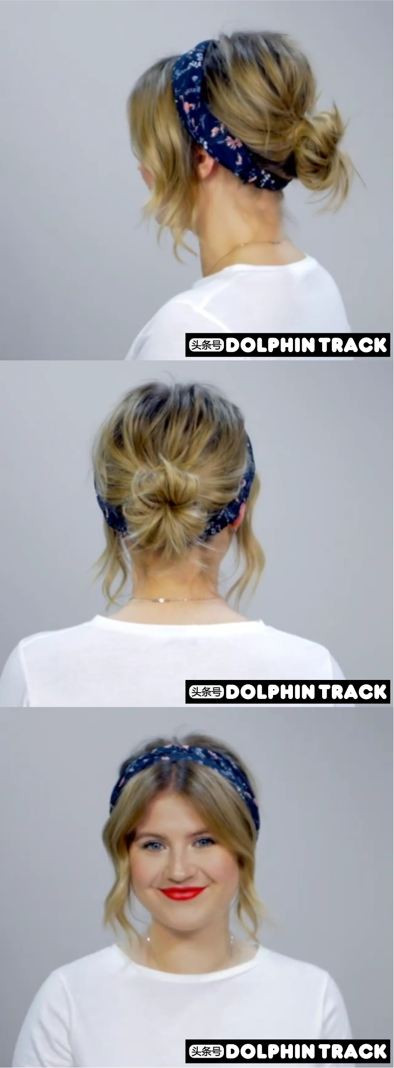 ins短发丝带编发,编发教程ins风短发