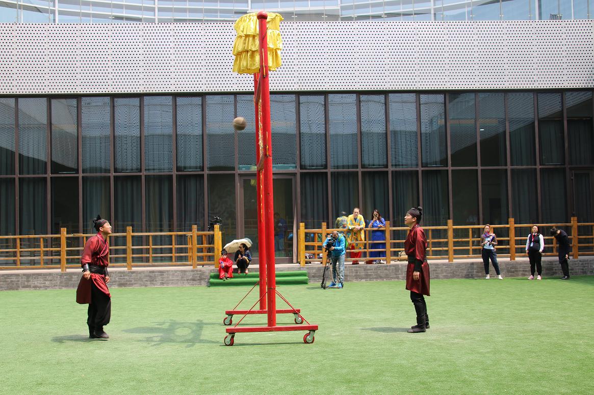 淄博临淄区国家足球博物馆,临淄电视台齐文化博物馆采访