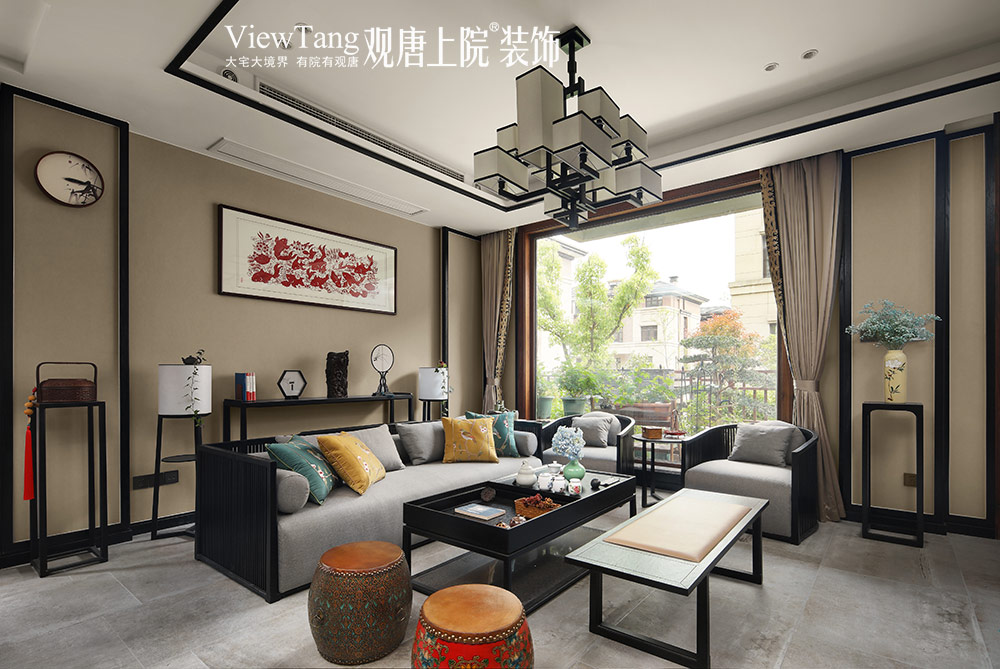 气若幽兰篆书,鹏瑞颐璟府样板房装修