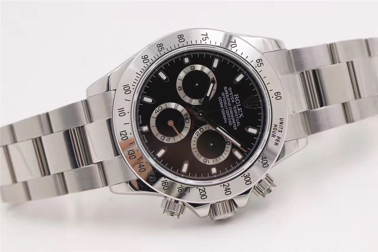 劳力士宇宙计型迪通拿黑钢迪,劳力士宇宙计型迪通拿真假对比