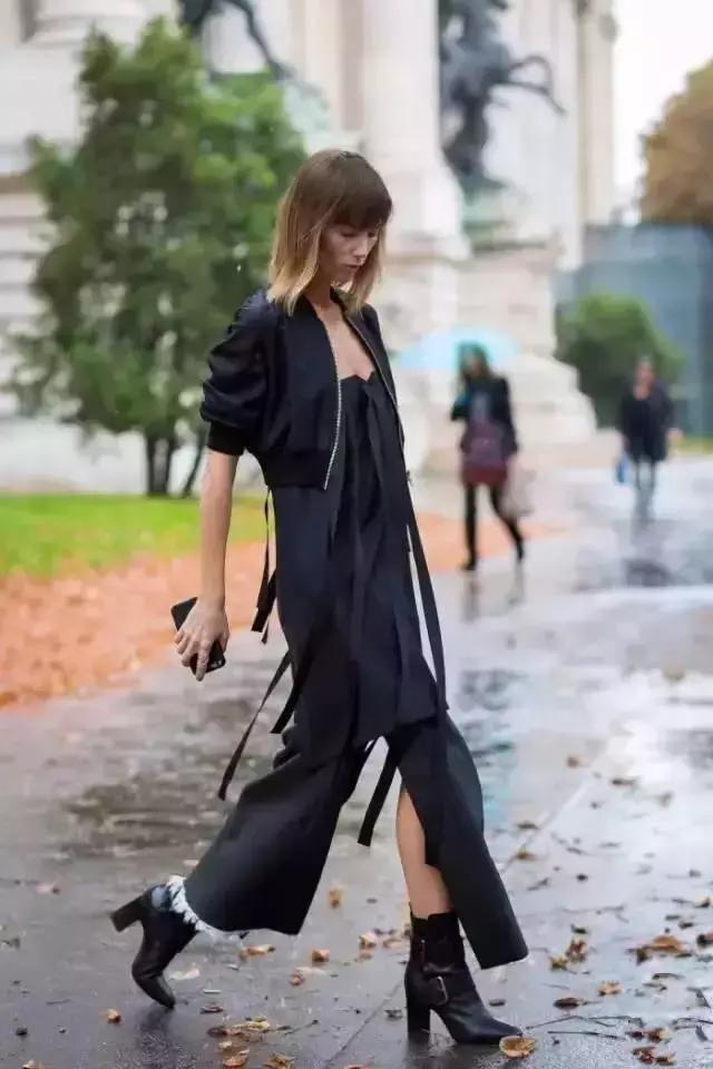 渔网袜潮酷搭配,破洞渔网袜穿搭