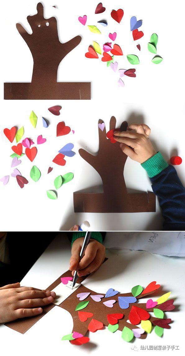 花环贺卡diy,幼儿园花朵卡纸手工贺卡