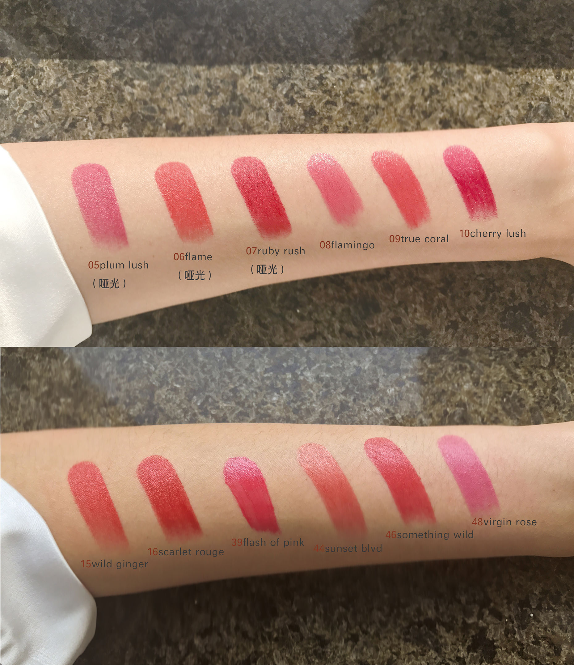 tf细黑管口红24真实试色,tf黑金黑管口红最火色