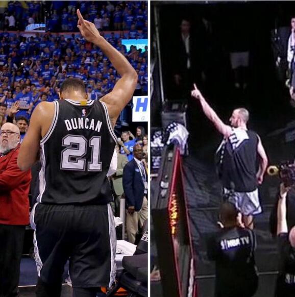 马努隔扣邓肯,马努致敬视频