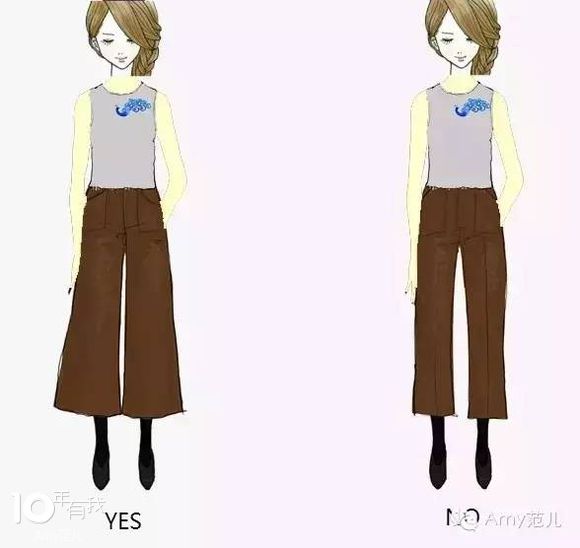 终于把“身长腿短”给破了,高腰和裤长是最好的解药!