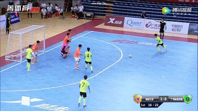 中国五人制足球大学生南区赛,校园足球5人制足球进攻跑位