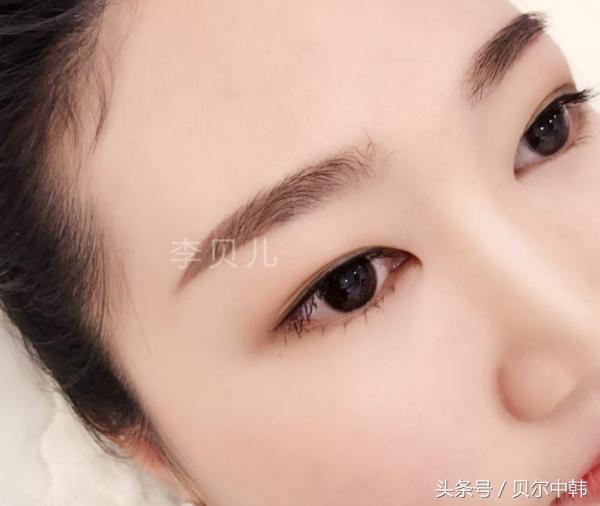 李贝儿自然眉丨做韩式半永久眉毛后几天结痂掉痂？