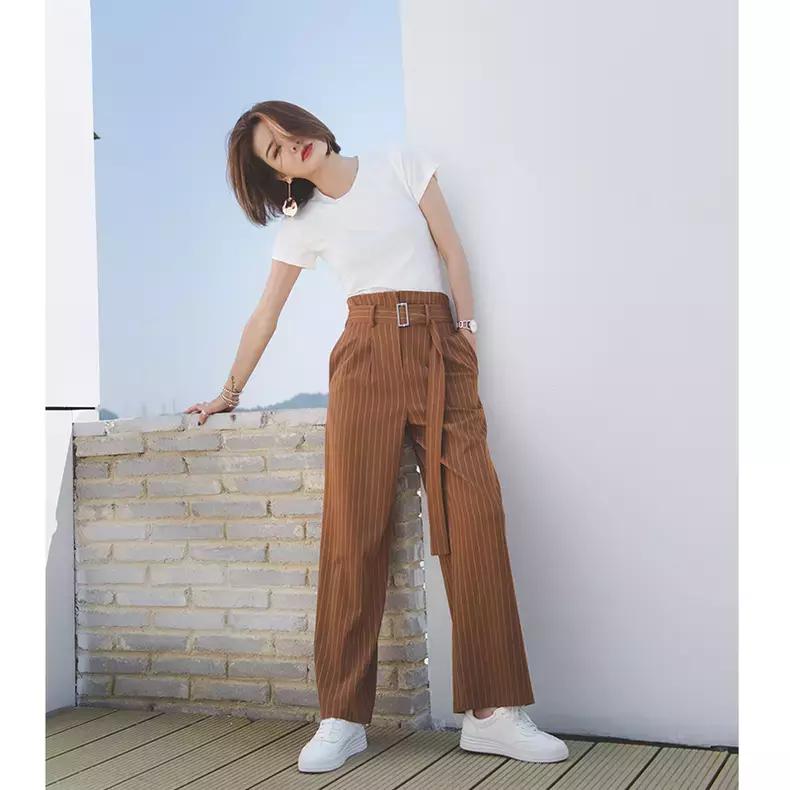 V领修身显瘦t恤,大码修身显瘦t恤