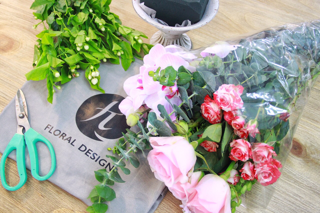 花店插花教程零基础,花店插花入门教程