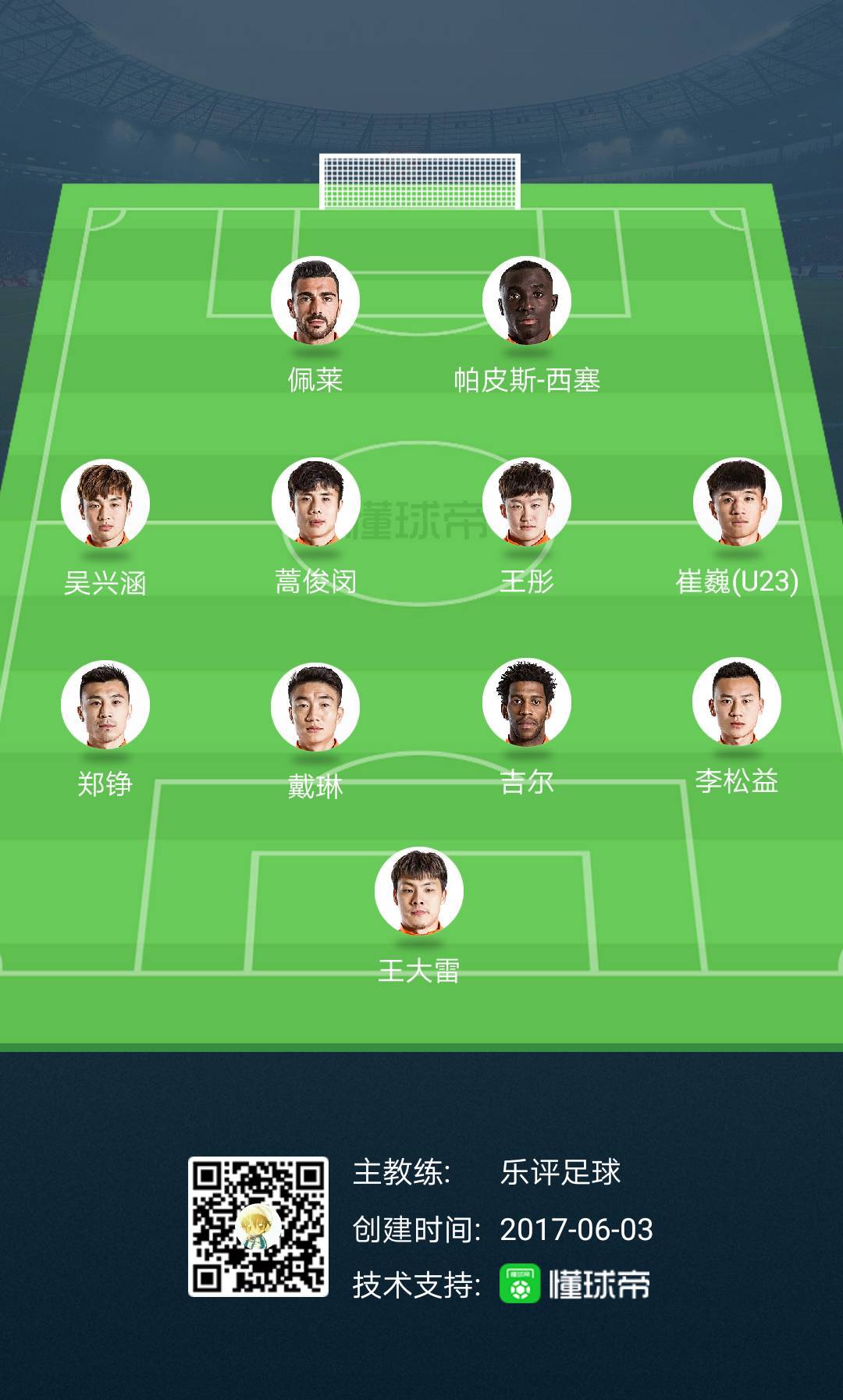 中超战术板,中超各队战术