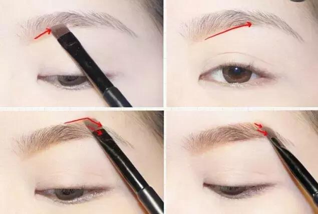眉毛浅画法教程,眉毛淡化妆步骤