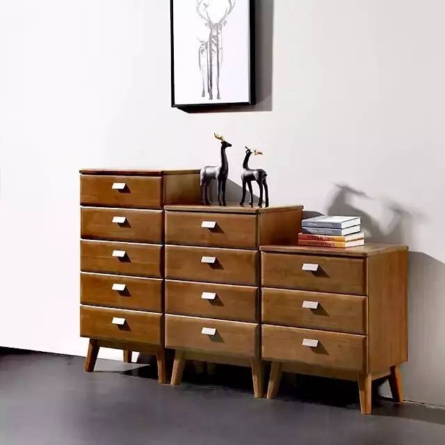 小边柜极简风格,有边柜的背景墙