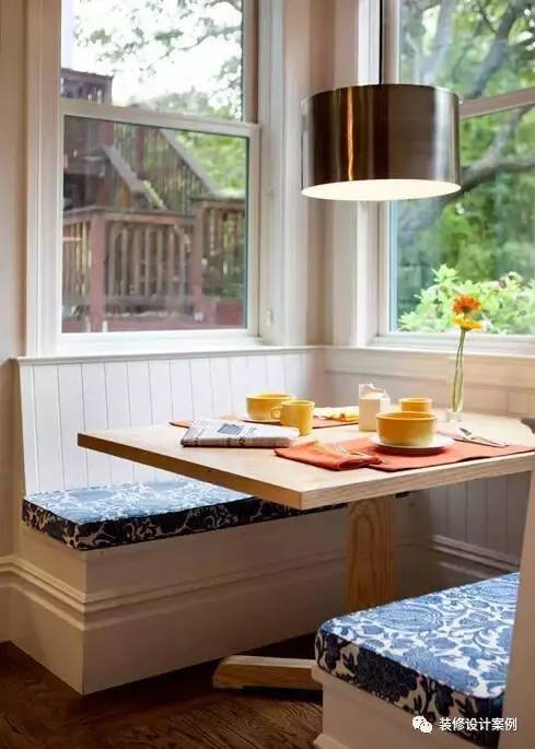 2米宽卡座餐厅设计效果图,餐厅现代简约卡座设计小户型