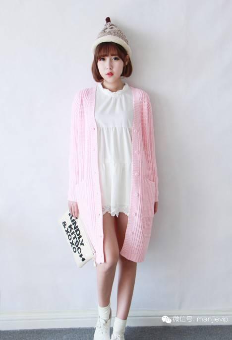 韩系慵懒风穿搭针织衫外套 (韩系温柔简约针织外套怎么搭)