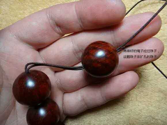 紫檀佛塔打结,小叶紫檀手串侧挂佛头打结方法