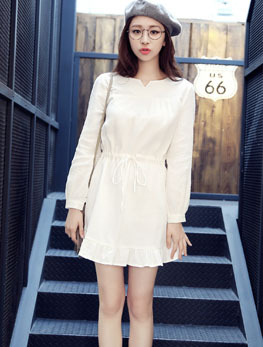 时尚年轻连衣裙女人味十足 (韩版青春连衣裙)