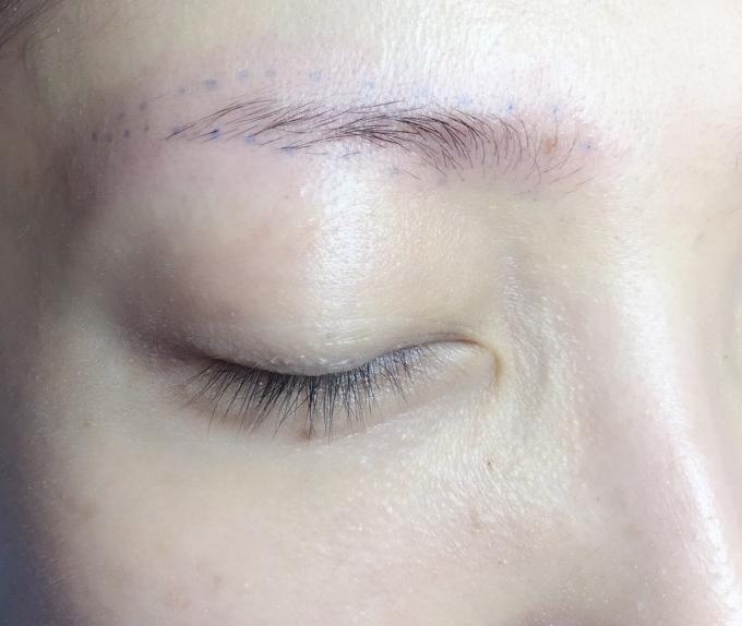 绣眉的后期效果图,绣眉后期成什么样