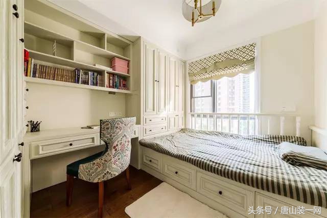 唐山装修风格美式简约客厅,君熙太和157平米装修效果图