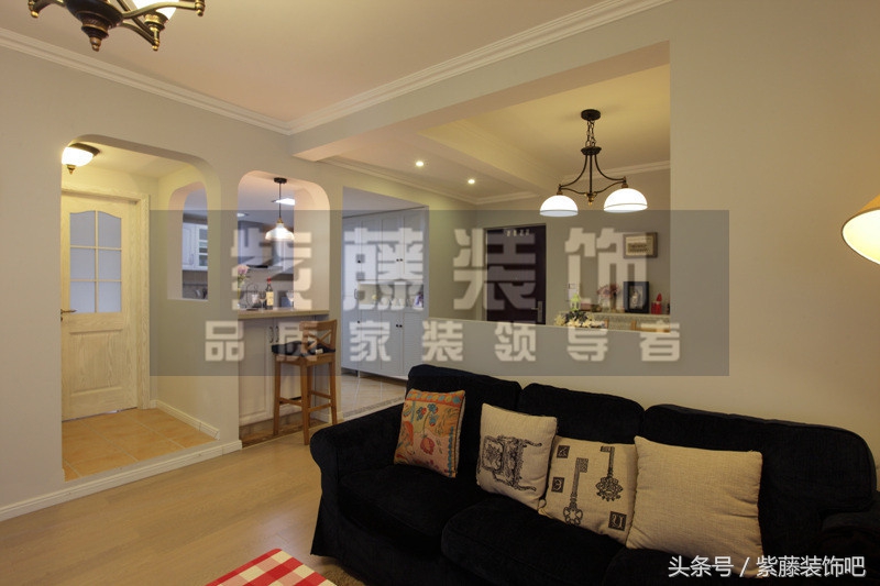 西安115平米三室一厅装修效果图，全包6万，喜欢的有木有