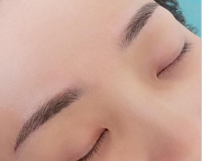 姐妹们纹眉效果怎么样,绣眉和纹眉图片对比