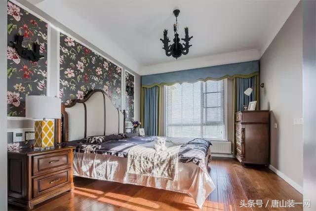 唐山装修风格美式简约客厅,君熙太和157平米装修效果图