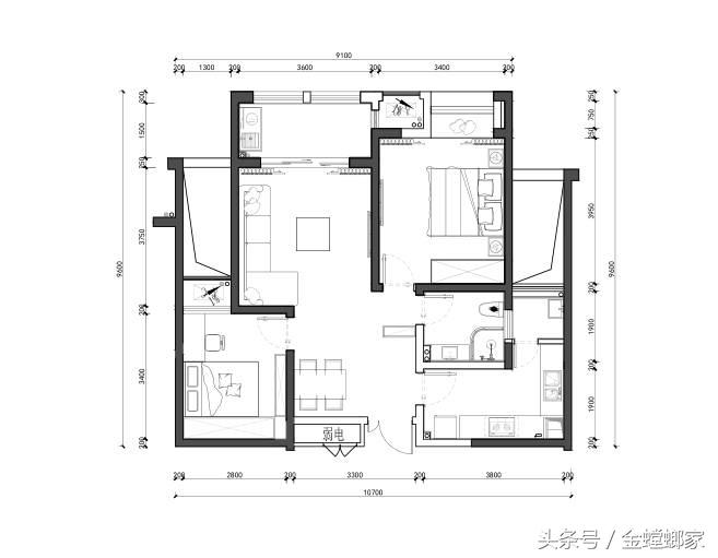 92平米的婚房,92平的房子套内仅有70多平