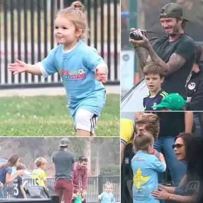 贝克汉姆：后盾情人还不够做最型潮爸女儿奴~｜美行加人20