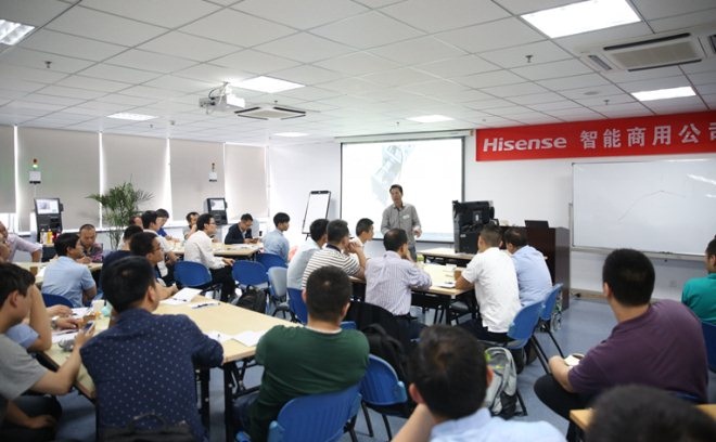 海信培训现场视频,海信商用pos机
