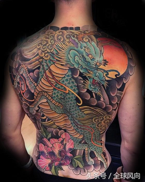 麒麟上云纹身图片大全,麒麟的纹身图案大全