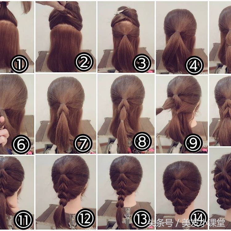 编发教程美出高级感日常编发,编发教程每日分享简单编发