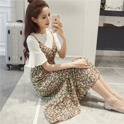 森系田园风小碎花裙子穿搭,清新小碎花上衣田园风