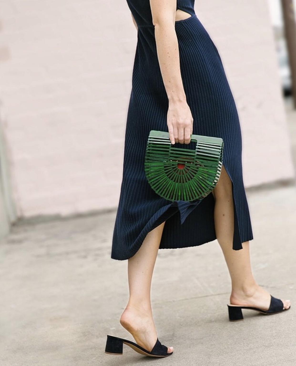 潜入后台！来看JessicaAlba和EmmaRoberts都爱CultGaia竹篮包实物图！