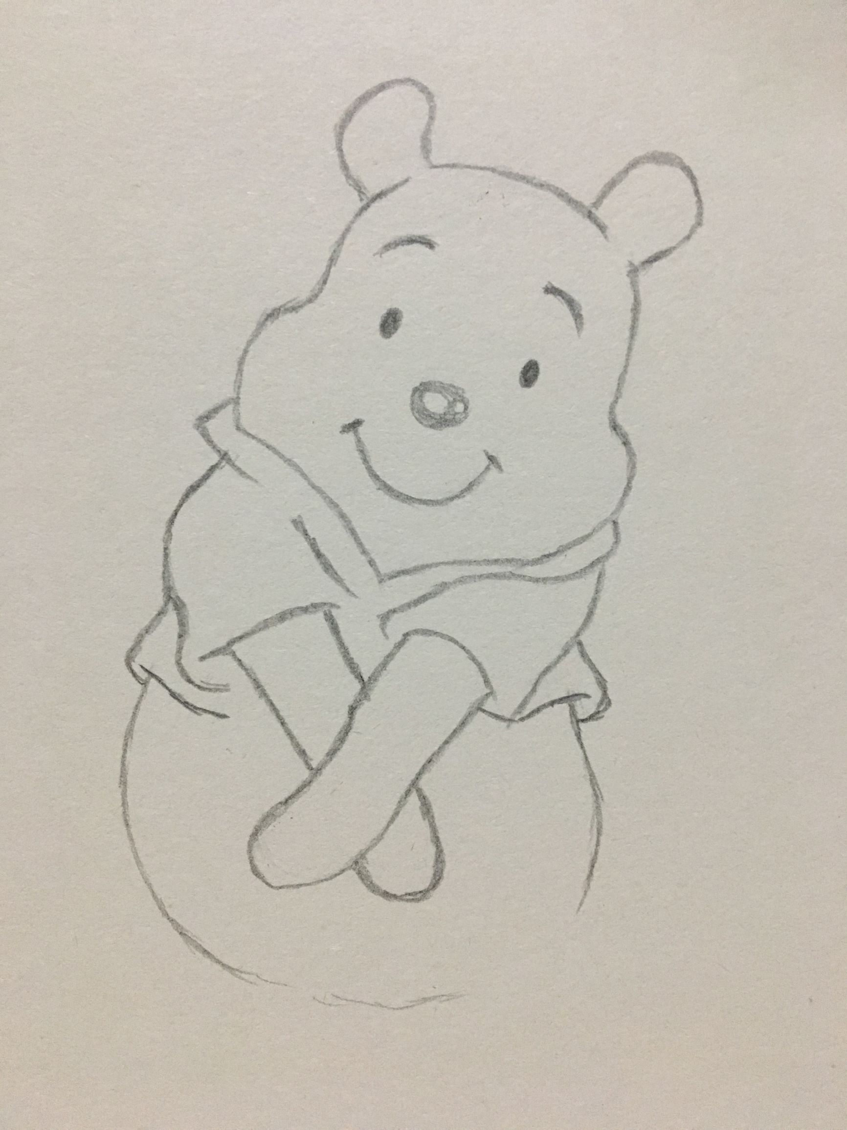简笔画——小熊维尼的画法