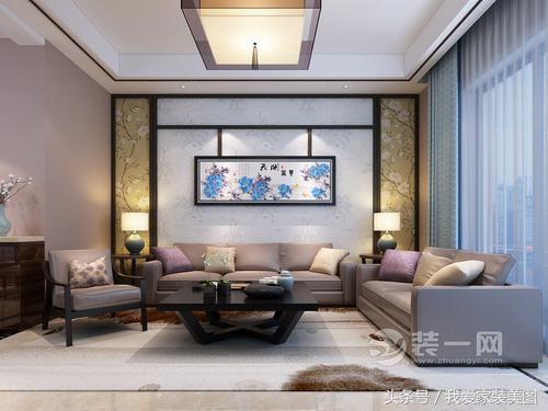 兼具庄重与优雅中式风很喜欢昆明圣世一品114平三居室装修效果图