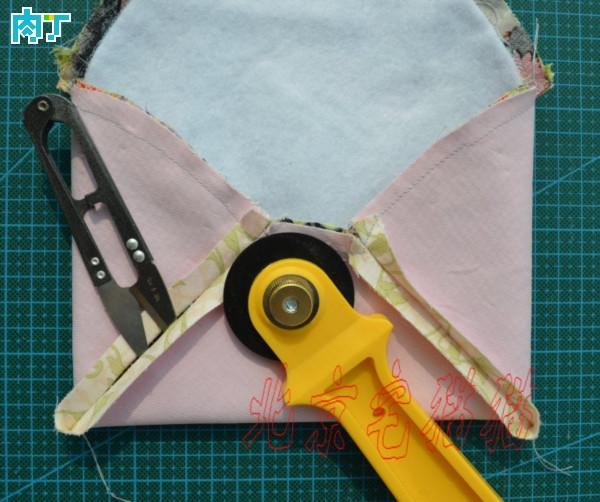 手工diy皮质信封包,复古手拿包手工制作