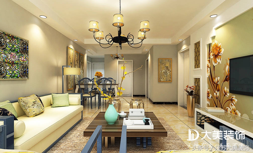 徐州中国铁建原香漫谷,徐州原香漫谷97平米装修