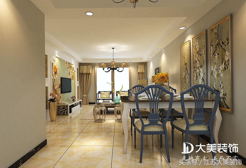 徐州中国铁建原香漫谷,徐州原香漫谷97平米装修