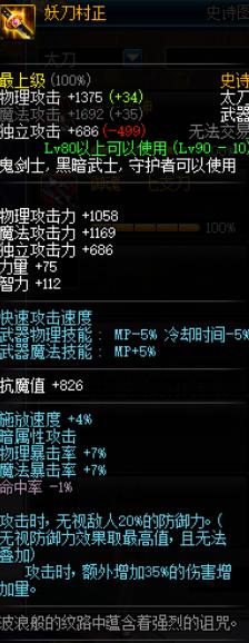dnf目前版本红眼的最新装备,dnf红眼100武器排行