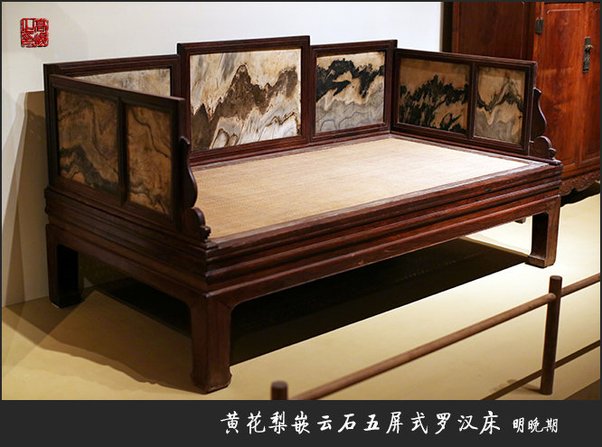 明式家具罗汉床款式,五屏风罗汉床和七屏风罗汉床