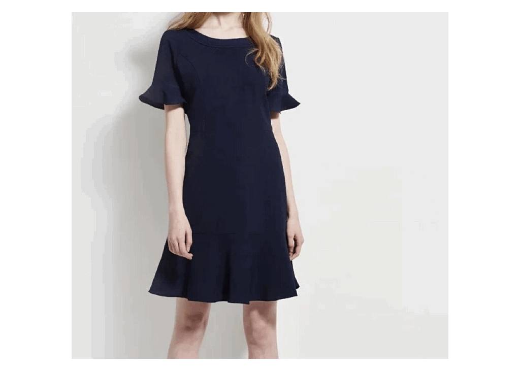 小花裙连衣裙中长款,小白裙连衣裙高端大气上档次